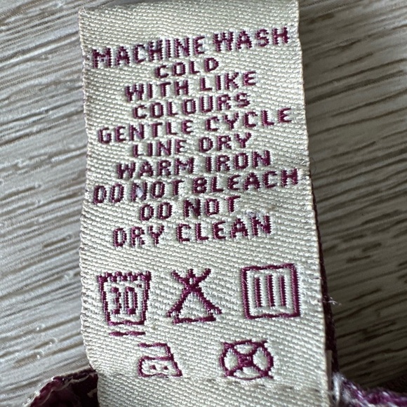 Vintage Free People Hippie Tank Top w Floral print and Rick Rack Sequin Trim - Picture 7 of 9